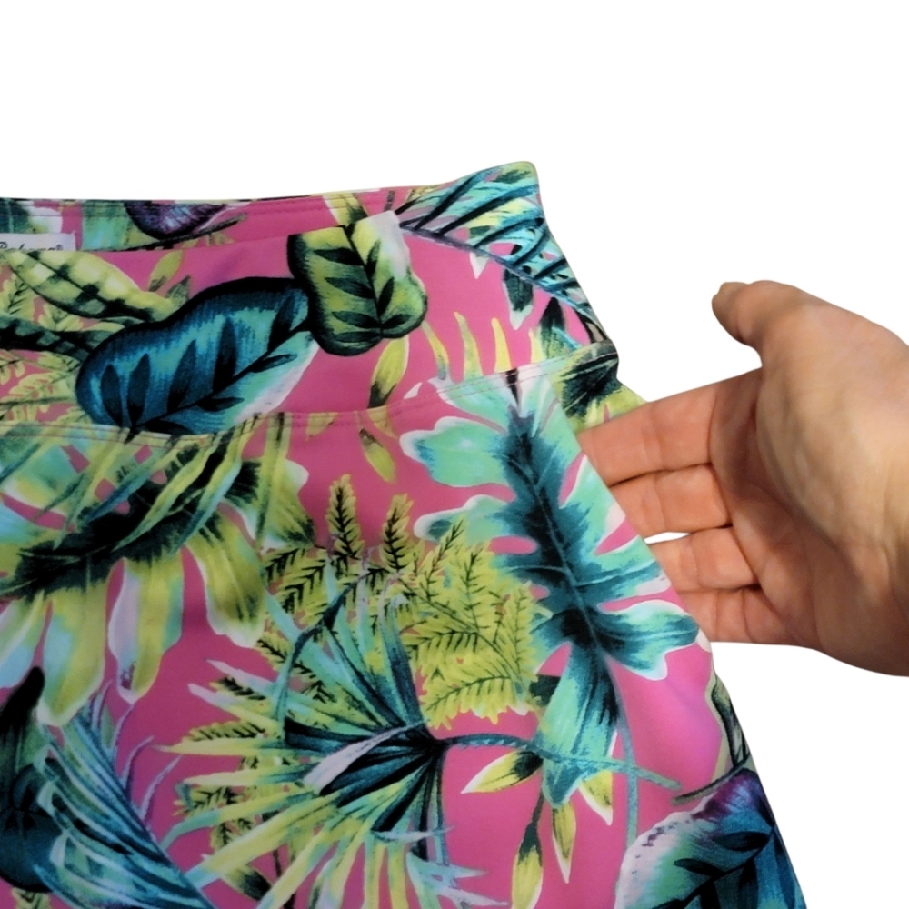 Tommy Bahama Golf Skort‎ Pink and Green Floral Print Size S - Picture 2 of 8